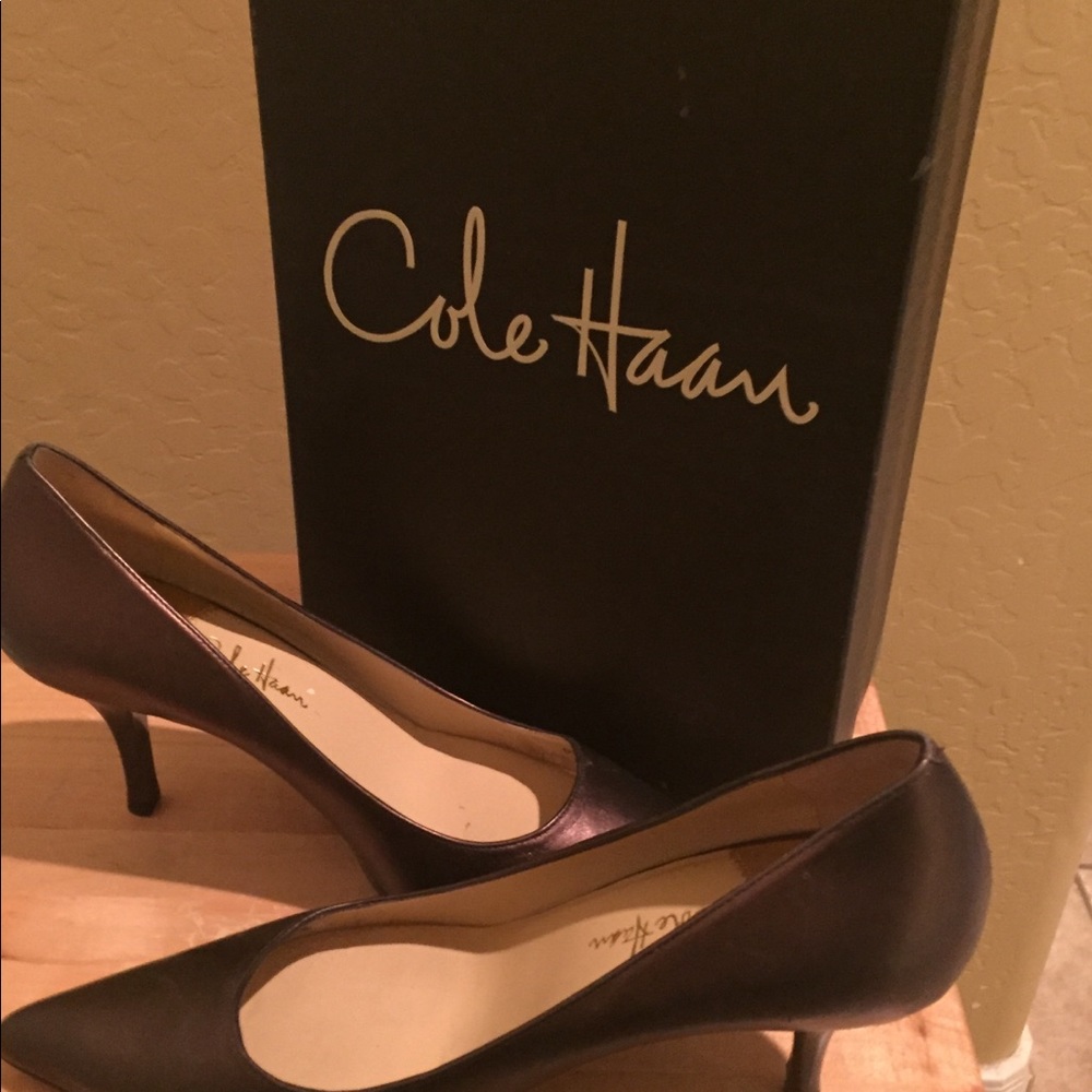Metallic heels